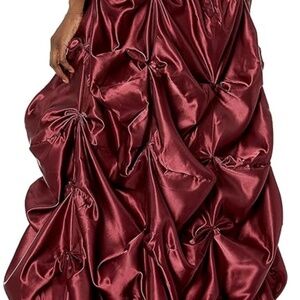 Laisy Daisy wine pick up skirt